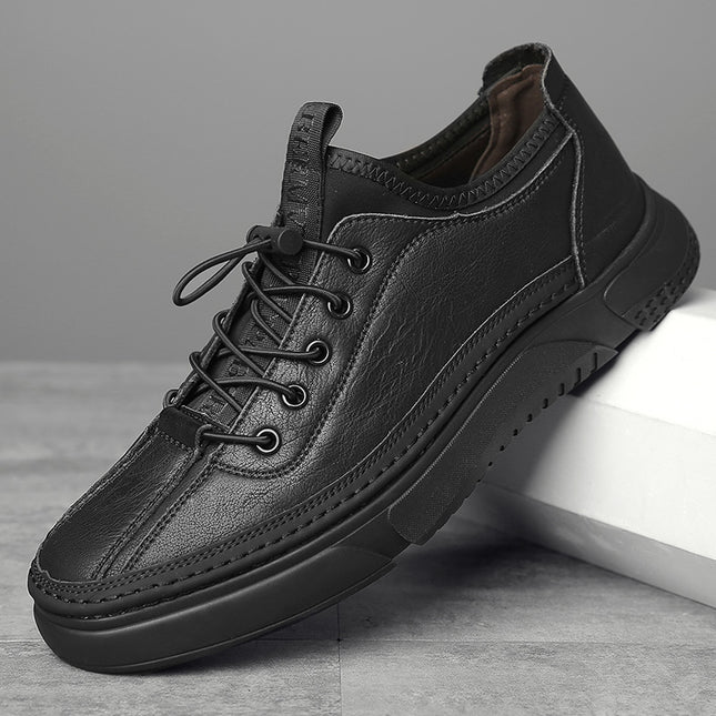 2026 Spring/Summer New Casual Leather Shoes Men's Genuine Leather Sneakers Trendy Fashion Sports Men's Shoes Wholesale