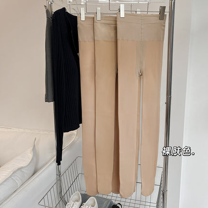 fleece-lined thickened skin-transparent photosensitive leg artifact two optional soft skin-friendly warm slim natural ladies pantyhose