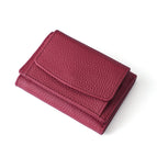Matsuoka [wine red] inside and outside full head layer cowhide / 10*7*3CM