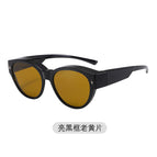 Bright black frame old yellow film