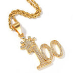 Crown 100 Pendant +3mm Twist Chain