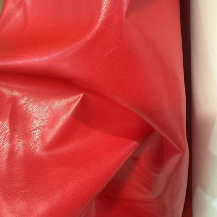 Elastic Pu Soft Leather Fabric with Fine Grain for Bags and Shoes, Flat Elastic Clothing Material, Plain Weave Garment Accessories for Cross-Border Trade