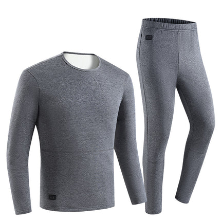 Smart Heating Suit USB Constant Temperature Electric Heating Clothing for Men and Women, Warm Autumn Clothes That Can Be Worn Outside, Cold-Proof Warm Fleece