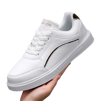 2025 Casual Fashion Sports Skateboard Shoes White Shoes Non-Slip Waterproof Breathable Women's Sneakers Versatile White Shoes