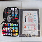 86-piece set of thimble + magnifying glass + large needle book (with instructions)