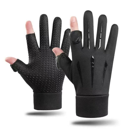Touch Screen Warm Gloves with Five-Way Design for Autumn and Winter Men's Outdoor Sports Cycling Windproof Five-Claw Waterproof Winter Style