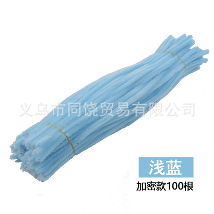 Ultra-Dense Encrypted Hair Root Strips Twist Stick Bouquet High-Density Macaron Twist Stick Material Package Handmade DIY Multi-Color