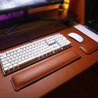 (pure black + red) table mat 40x80 + wrist pad set