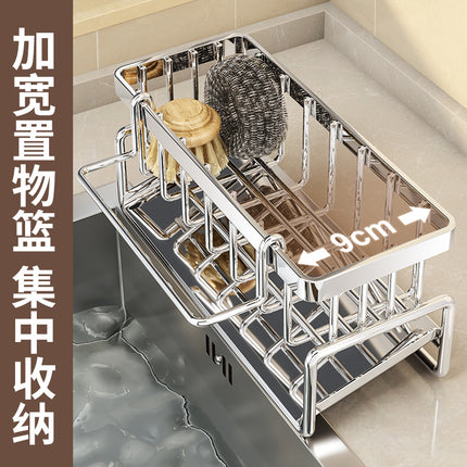 Kitchen Storage Rack Multi-Functional Household Water Sink Draining Table Top Sponge Deterrgent Iron Wire Storage Storage Artifact