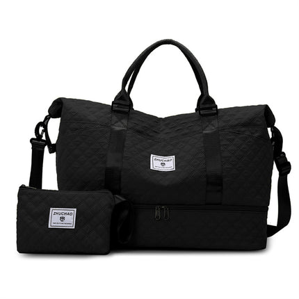 Luggage Bag Travel Portable Bag Rhomboid All-match Short-distance Travel Bag Dry and Wet Separation Sports Fitness Bag