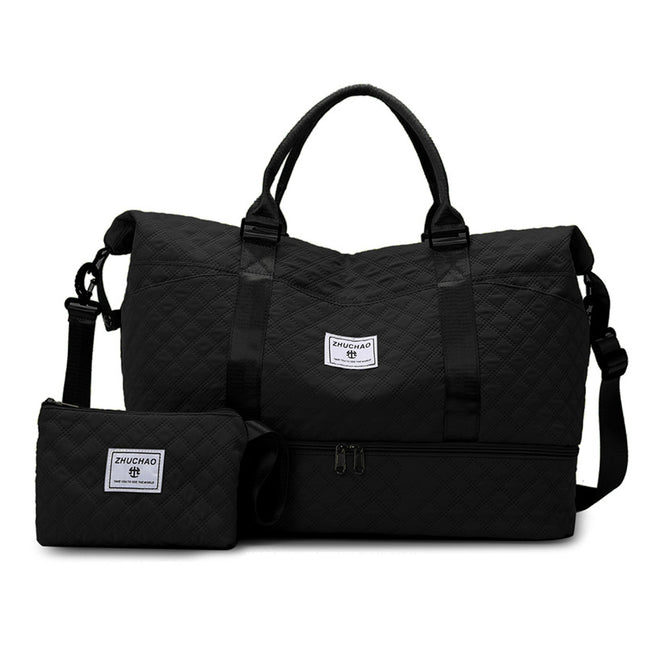 Luggage Bag Travel Portable Bag Rhomboid All-match Short-distance Travel Bag Dry and Wet Separation Sports Fitness Bag