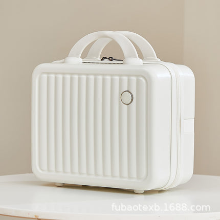 Cute Portable Cosmetic Bag High-value Travel Bag Women's 14-inch Small Portable Password Box Large Capacity Cosmetic Case