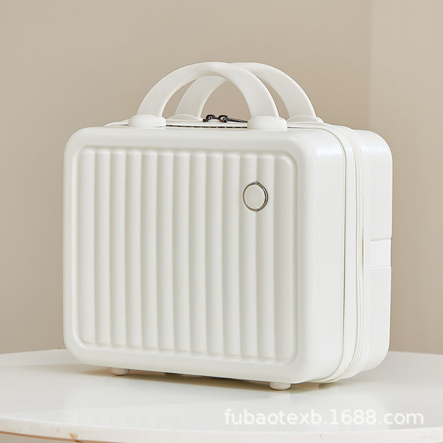 Cute Portable Cosmetic Bag High-value Travel Bag Women's 14-inch Small Portable Password Box Large Capacity Cosmetic Case
