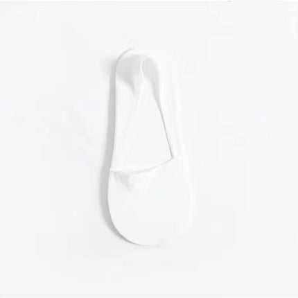 Summer thin ice silk arbitrary cut boat socks ladies towel cotton bottom shallow invisible silicone cotton anti-slip antibacterial socks