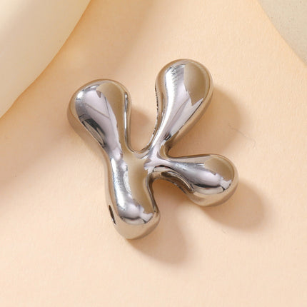 Pendant Single Pendant European and American Fashion Stainless Steel Jewelry Mini Bubble English Letter Pendant DIY Accessories Jewelry