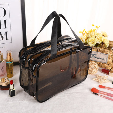 PVC Dry and Wet Separate Toiletry Bag Waterproof Cosmetic Bag Large Capacity Portable Storage Bag Bath Swimming Storage Bag