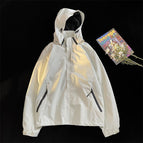 Ivory white [men and women with] spring and autumn / M [Suggested 42.50 kg-52.50 kg]]