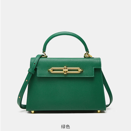 High-end French Kelly Bag Summer New Macaron Light Luxury All-match Flip Small Square Bag Shoulder Crossbody Bag