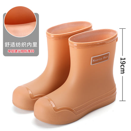 Japanese and Korean Fashion Drawstring Rain Boots for Women, Adventure Outdoor Rainy Season Splash-Proof Water Shoes, Trendy Women's Rubber Shoes