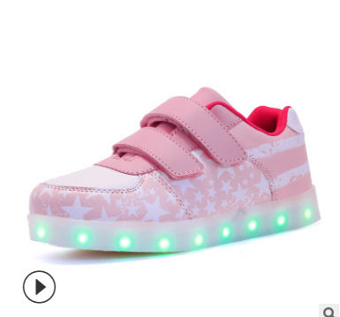 New Spring and Summer Men's and Women's Casual Shoes, Fashionable Luminous Shoes, USB Rechargeable Light Shoes, Fashionable Casual Shoes