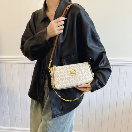 Foreign Trade Bags for Women 2026 New Fashion Versatile Women's Bag Single Shoulder Crossbody Bag Retro Printed Chain Small Square Bag for Women