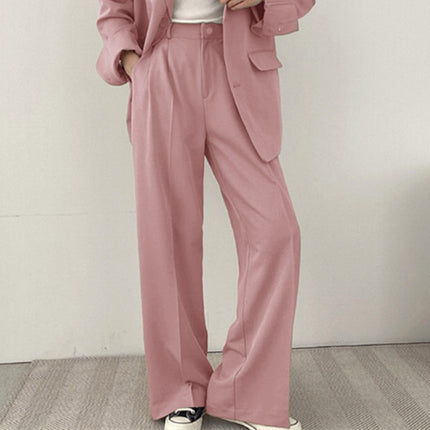 Women's Suit Pants Spring and Autumn 2026 New Korean Style Trendy Design Niche Casual Black Suit Set