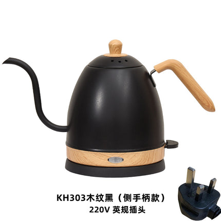 Cross-border kettle hand coffee pot food grade stainless steel slender mouth electric kettle tea gooseneck pot new