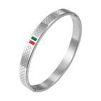 8mm steel color red green glue