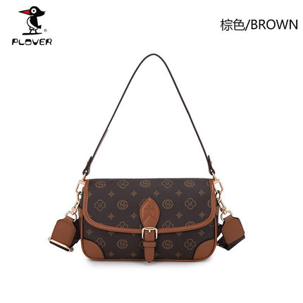 Cross-Border Bags for Women 2025 New Style Printed Shoulder Bag Retro Presbyopic Small Square Bag Trendy Crossbody Bag Wholesale
