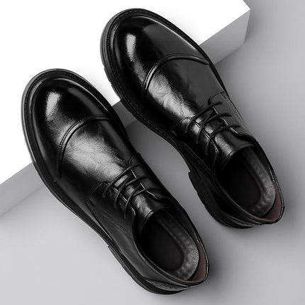 Factory Direct Explosions Big Shoes Business Casual Leather Two-layer Cowhide Dress Shoes Fashion Joker Men's Shoes