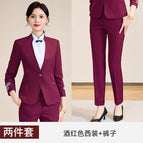 wine red Suit Pants / S