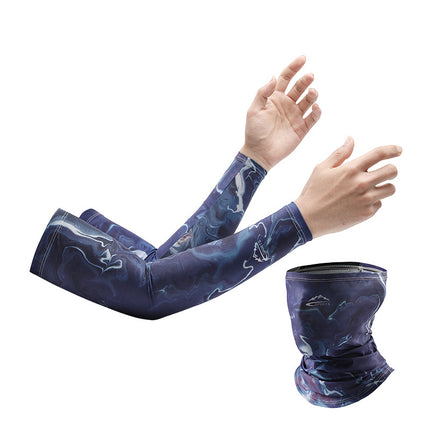 Sun protection oversleeve men's and women's summer Thin Ice Silk outdoor sports UV protection arm cover outdoor riding driver