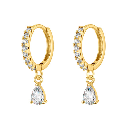 Amazon, Aliexpress, Temu, Shein, European and American Cross-Border Popular Luxury Zircon Earrings Wholesale
