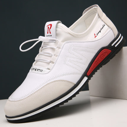 Men's Sports and Leisure Leather Shoes, Korean Style Youth Trendy Shoes, Soft Sole Heightening Men's Shoes, Four-Season Leather Shoes, Drop Shipping