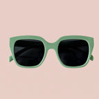 Green frame gray sheet