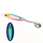 40g / Blue and pink mesh pattern full luminous + gold sequin hook