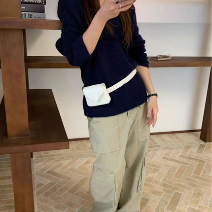 Cross-Border New Small Waist Bag Trendy Fashion Versatile Belt Women's Multi-Purpose Mini Small Bag Earphone Bag Coin Purse
