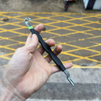Premium green and black crowbar