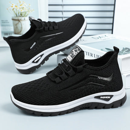 Women's Sneakers Spring New Cross-Border Shoes Women's Shoes Wholesale Fly-Knit Breathable Casual Shoes Versatile Mesh Shoes