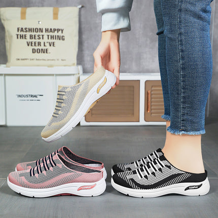 Kangtai Shoe Factory Women's Shoes 2026 Spring Collection Cross-Border Women's Shoes Casual Breathable Half-Slipper Mom Shoes