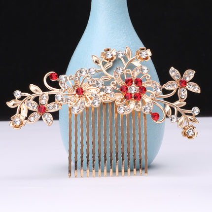Cross-Border Hot-Selling Bridal Hair Comb Hairpin Hair Accessory for Mothers, Side Rhinestone Hair Comb Hair Accessory for Women