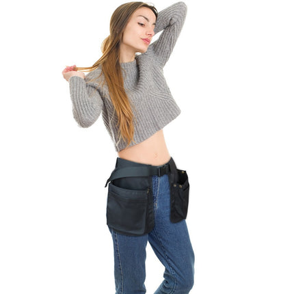 Amazon Outdoor Multifunctional Multi-Pocket Zipper Waist Bag Sports Fashion Belt Apron Waist Cover Hanging Waist Storage Bag