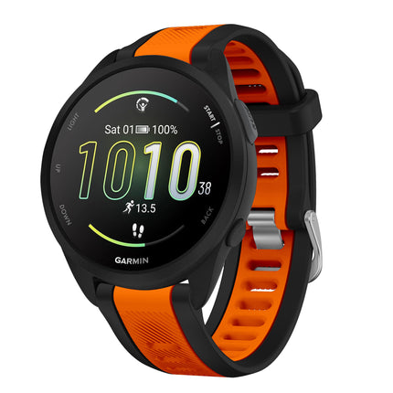 For Jiaming Forerunner 165 Silicone Two-Tone Strap Garmin 245 Venu SQ Replacement Wristband