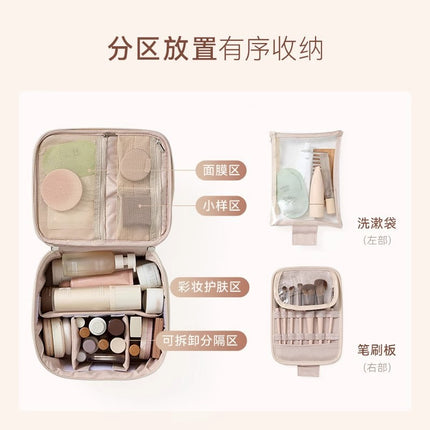 Cosmetic Bag Women's 2025 New Portable Cosmetic Case Travel Cosmetic Brush Bag Large Capacity Cosmetic Storage Bag High-end