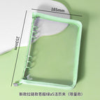 New zipper style pale green a5 binder