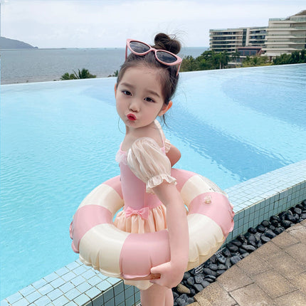 Girls Swimsuit Children's Summer New One-Piece Swimsuit Summer Swimming Little Girl Princess Style Swimsuit Pink Skirt Style