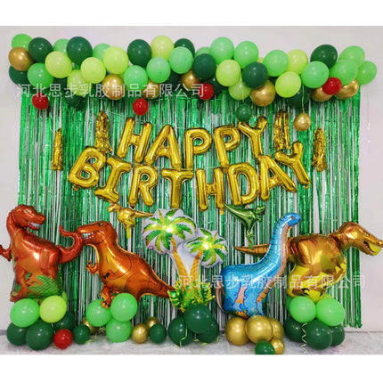 Cross-border Amazon new hot Jurassic theme dinosaur balloon team decoration a generation of balloon suit