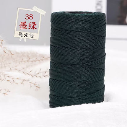 Bright Silk Thread 1mm Thin Thread for Crocheting Bouquets, Bags, Shoes, Handmade 100g Factory Direct Wholesale Knitting Thread