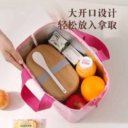 Lunch Bag for Office Workers Large Capacity Lunch Insulation Bag Thickened Aluminum Foil Outdoor Camping Dopamine Picnic Insulation Bag