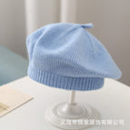 Rabbit logo beret-light blue / 3-48 months